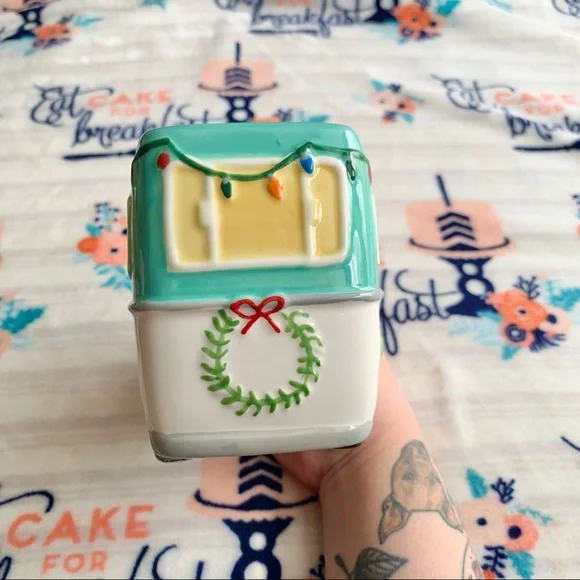 🎄 BOHO Hippie RV Christmas Ceramic Mug ☮️ - Picture 3 of 6